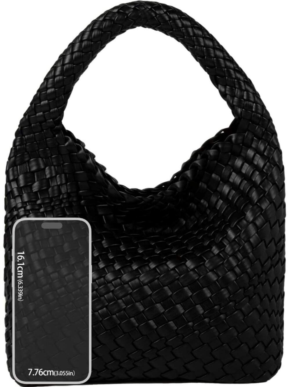 Small Woven Purses For Women,Fashion Vegan Leather Mini Shoulder Tote Bags